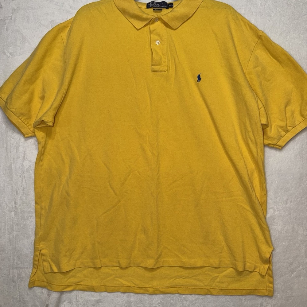 Polo Ralph Lauren Polo Golf Classic Shirt Mens 2XL Yellow xxl 100% Cotton